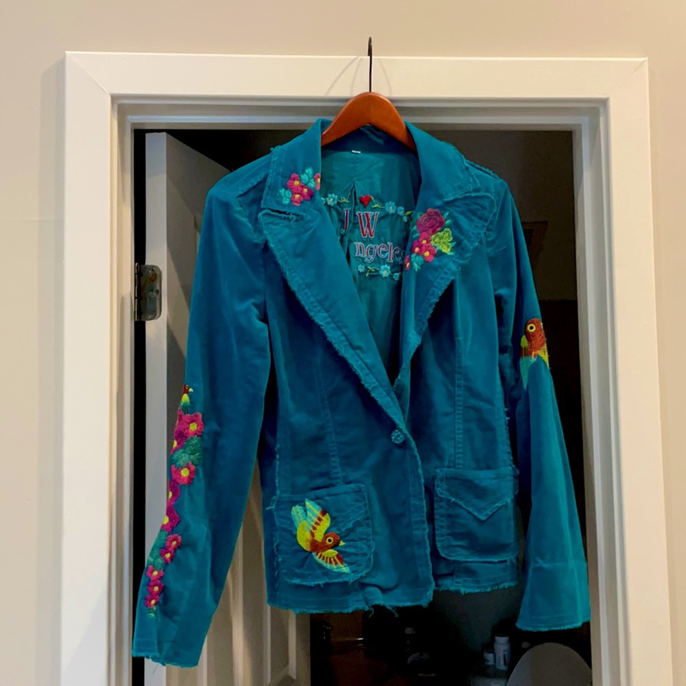 Thin suede decorative jacket